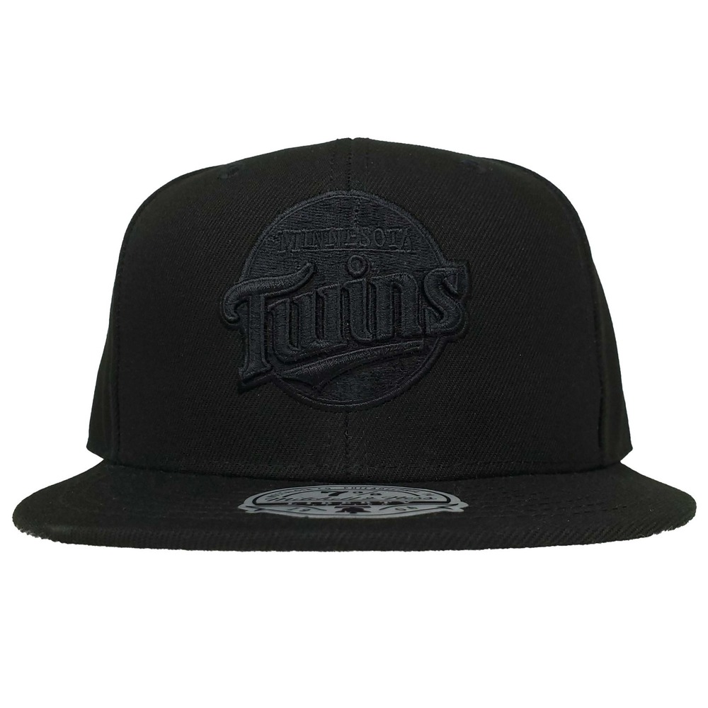 Minnesota Twins Mitchell & Ness MLB Fitted 7 3/8 Flatbill Cap‎ Hat 3D Logo NWT